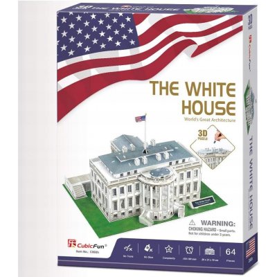 CubicFun 3D puzzle Bílý dům 65 ks