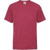 Dětské tričko Fruit Of The Loom tričko Valueweight T 100% bavlna červená melír vintage