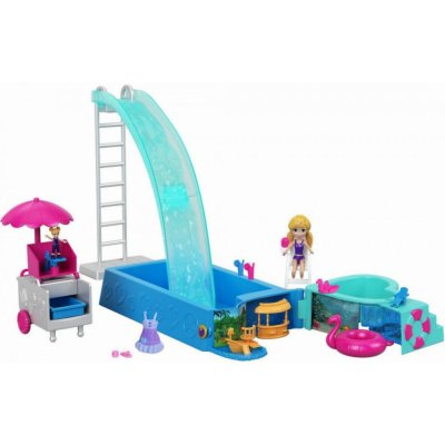 Mattel Polly Pocket Bazén se skluzavkou – Zboží Mobilmania