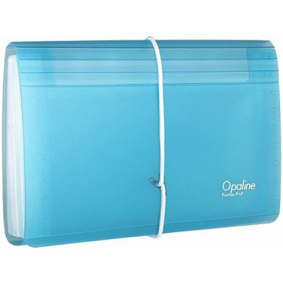 KARTON P+P Opaline organizér na dokumenty s gumou (13 kapes) DL, modrý – Zboží Dáma