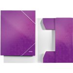 Leitz Tříchlopňové desky WOW A4, purpurové – Zboží Živě