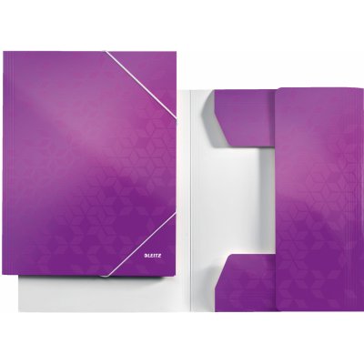 Leitz Tříchlopňové desky WOW A4, purpurové – Zboží Živě