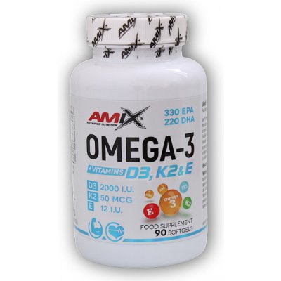 Amix Performance Series Omega 3 D3+K2+E 90 softgels – Hledejceny.cz