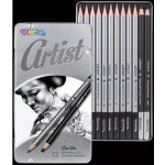 Colorino Artist Tužky grafitové v kovové krabičce 12 ks – Zboží Dáma