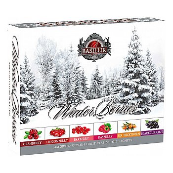 Basilur Winter Berries Assorted 60 gastro sáčků
