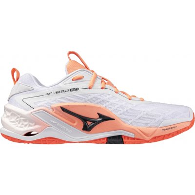 Mizuno Wave Stealth Neo 2.1 Unisex White Black Flamingo Coral – Hledejceny.cz