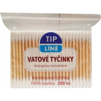 Tip Line vat tyčinky Bambus 200 ks