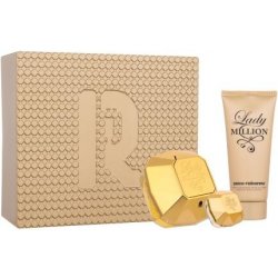 Paco Rabanne Lady Million : EDP 80 ml + tělové mléko 100 ml + EDP 5 ml pro ženy