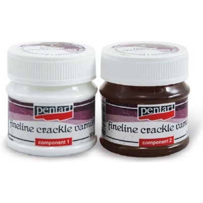 Praskající lak s jemnými liniemi 2-fázový 50 ml + 50 ml – Zboží Dáma