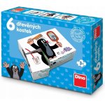 Dino Kostky kubus Krtek 6 ks v krabičce 18 x 13 x 4 cm – Hledejceny.cz