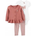 Carter's Set 3dílný body kr. rukáv cardigan legíny Pink Hummingbird holka – Zbozi.Blesk.cz