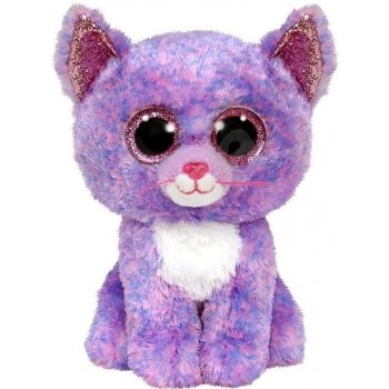 TY Beanie Boos Cassidy fialová kočka 36248 15 cm