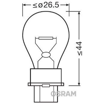 Osram P27W W2,5x16d 12V 27W