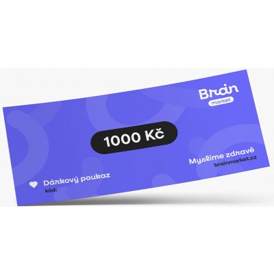 Dárková elektronická poukázka 1000 Kč – Zboží Dáma