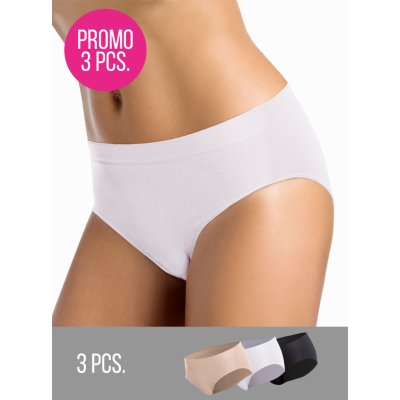 3PACK Kalhotky klasické bezešvé Slip midi Intimidea Černá – Zboží Mobilmania