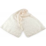 Prima-obchod Společenský šifónový šál přes ramena / štola 4 krémová světlá – Zboží Dáma