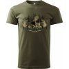 Army a lovecké tričko a košile Triko Bad Badger myslivecké Welsh Terrier olivové