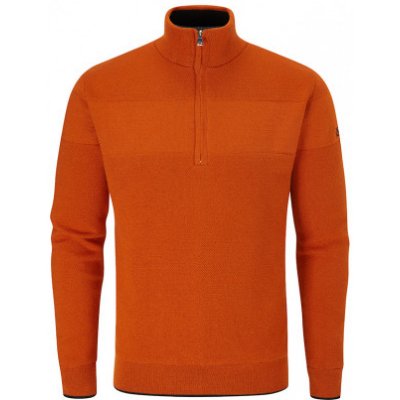 Oscar Jacobson Anders pánský golfový svetr oranžová – Zboží Mobilmania