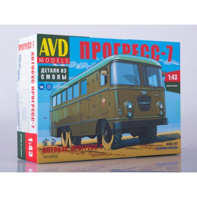 AVD Autobus velitelský Progress 7časopis AutoModels s montážní sadou 1:43 – Zbozi.Blesk.cz