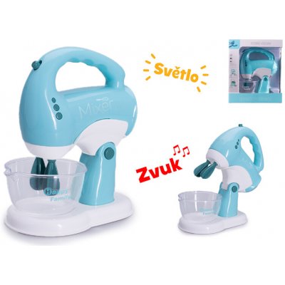 MikroTrading Kuchyňský robot 17x13,5cm na baterie se světlem zvukem a doplňky v krabičce – Hledejceny.cz