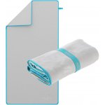 Nils Camp Ručník z mikrovlákna NCR12 šedá sv modrá 180 x 100 cm – Zbozi.Blesk.cz