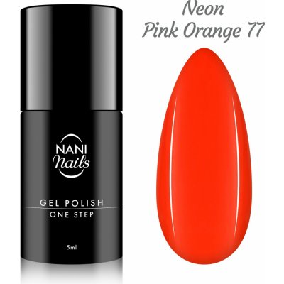 NANI Gel lak One Step Lux Neon Pink Orange 5 ml – Zbozi.Blesk.cz