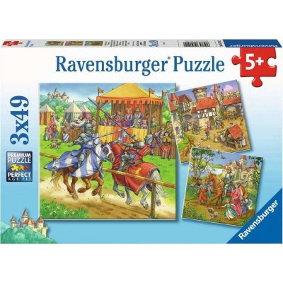 RAVENSBURGER Rytířský turnaj 3 x 49 dílků – Sleviste.cz