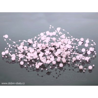 Perličková girlanda SVĚTLE RŮŽOVÁ – Hledejceny.cz