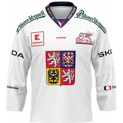CCM PRO Authentic Dres české hokejové reprezentace 2024/2025 bílý – Zboží Dáma