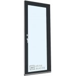 Kömmerling balkonové dveře 70 AD OS levé antracit/bílá 70 x 220 cm oboustranná klika + FAB + hliníkový práh – Hledejceny.cz