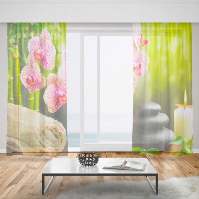 IMPAR Záclony Květy s kameny (Rozměr záclony: 150x250) – Hledejceny.cz