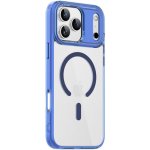 AppleKing transparentní kryt s barevným rámečkem a MagSafe pro iPhone 17 Pro - tmavě modrý – Hledejceny.cz
