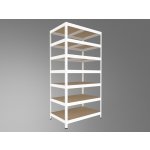 Biedrax Regál 60 x 90 x 240 cm bílý 7 polic – Hledejceny.cz