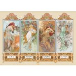 Plakát, Obraz - Alfons Mucha - Four Seasons, 91.5 × 61 cm – Zbozi.Blesk.cz