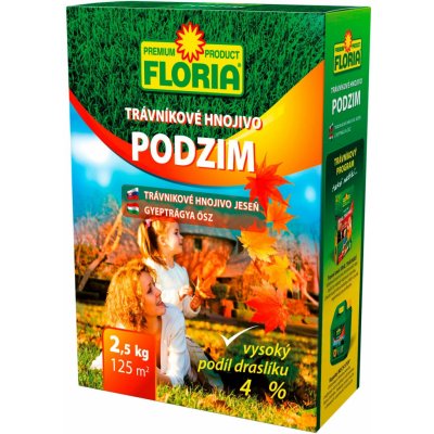 Agro Floria podzimní trávníkové hnojivo 2.5 kg – Zbozi.Blesk.cz
