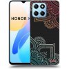 Pouzdro a kryt na mobilní telefon Honor Picasee silikonový černý obal pro Honor X6 - Květinový vzor