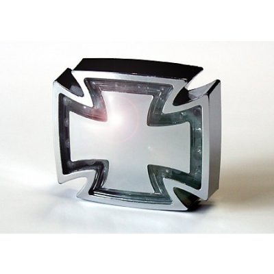 LED zadní moto světlo GOTHIC chrom, barva sklíčka čirá, homologované – Hledejceny.cz