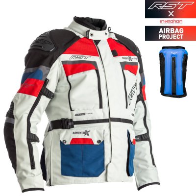 RST 2972 Pro Series Adventure-X Airbag CE Ice modro-červená – Zboží Mobilmania