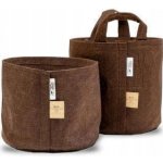 Root pouch textilní květináč Boxer brown 56l nedegradující 43x38 cm s uchem – Sleviste.cz