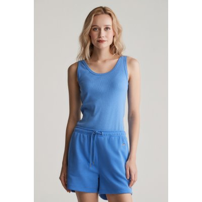 Gant SLIM RIBBED TANK PERFECT BLUE – Zboží Dáma
