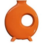 Eurofirany Keramická váza TANGO Oranžová 45 cm – Hledejceny.cz