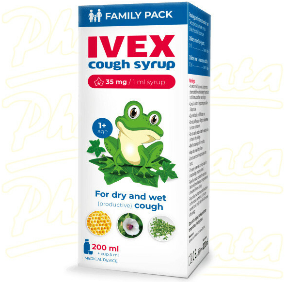 IVEX sirup na kašel od 1 roku 200 ml