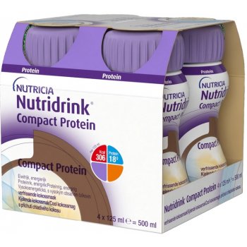 NUTRIDRINK COMPACT PROTEIN S PŘÍCHUTÍ CHLADIVÉHO KOKOSU POR SOL 4X125ML