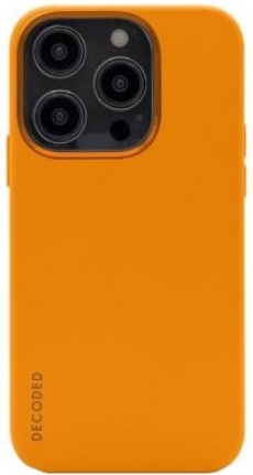 Pouzdro Decoded Silicone Backcover iPhone 14 Pro Max - oranžové