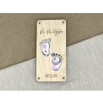 Dřevěné přání na peníze k narození dítěte – Sleviste.cz