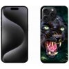 Pouzdro a kryt na mobilní telefon Apple mmCase Gelové iPhone 15 Pro Max - rozzuřený černý panter