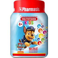 Pharmasis Multivitamin KIDS Tlapková patrola želé pro děti, modré 50 ks