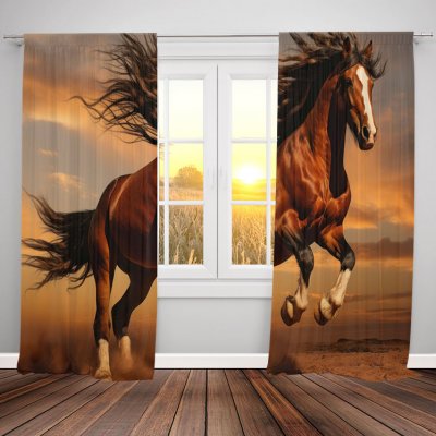 IMPAR Závěsy Divoký kůň (Rozměr : 140x250, Materiál: Blackout) – Hledejceny.cz