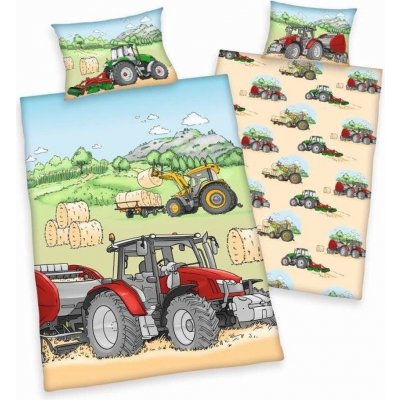 Herding povlečení Traktor 100 x 135 , 40 x 60 cm – Zboží Dáma