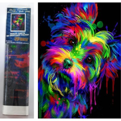 Norimpex Diamantové malování Jorkšírský teriér 30 x 40 cm – Sleviste.cz